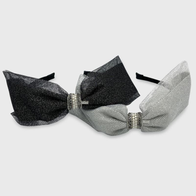 Jean Paul Clarisse Metal Mesh Ribbon Hairband JP-23-261HB