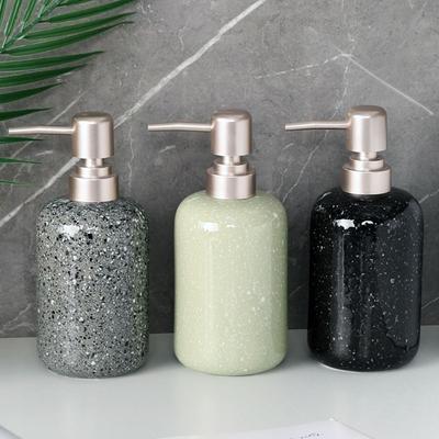Press Bottle Shampoo Bottle 400ml Hand Sanitizer Dispenser Ceramic Soap Dispensers  Kitchen