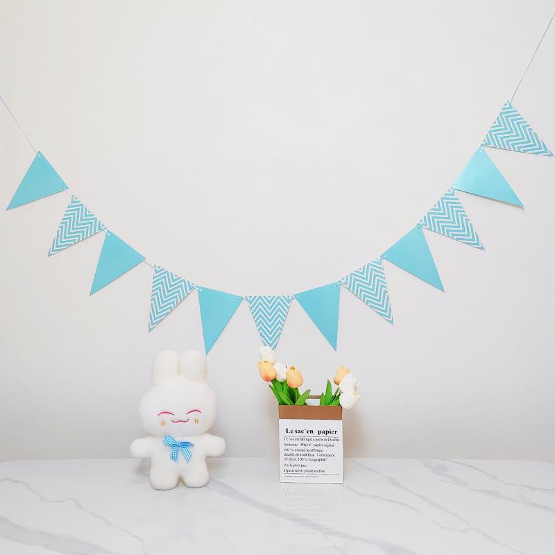 Colorful Happy Birthday Flag Decoration for Baby's First Birthday Photoshoot