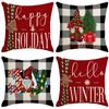Christmas Pillowcase Combination Multi-patterned Cushion Party Festive Sofa Living Room Pillowcase Pillowcase