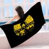 WU-T--TANG CLAN Band Bath Towel Microfiber Soft Water Absorbing Breathable For Girl Kids Decorative Cartoon Beach Towel