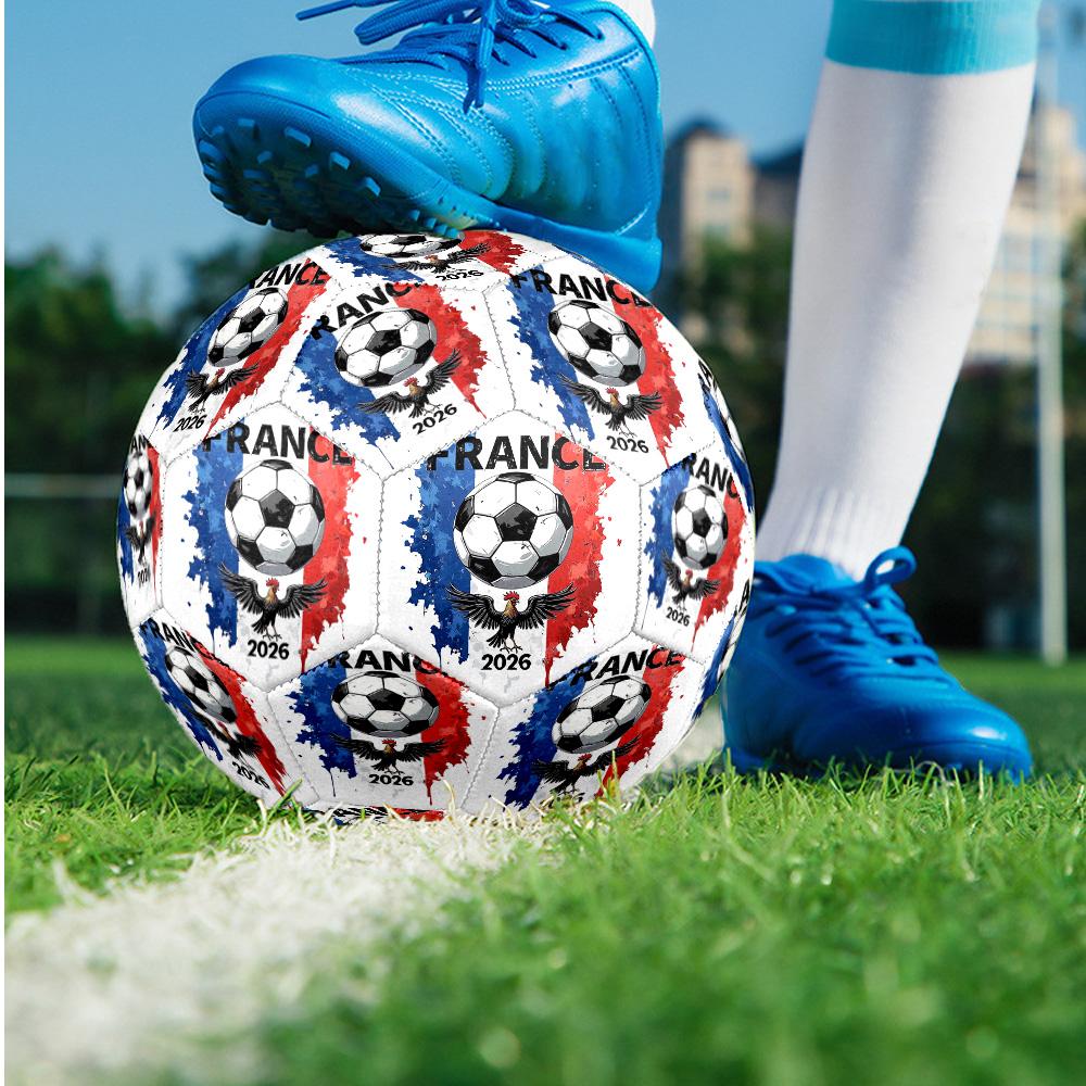 Squadra nazionale di calcio della Francia Tema Pallone da calcio Taglia 5 Pallone da calcio Tocco Morbido Pallone da calcio per Allenamento Professionale per Sport all'Aperto