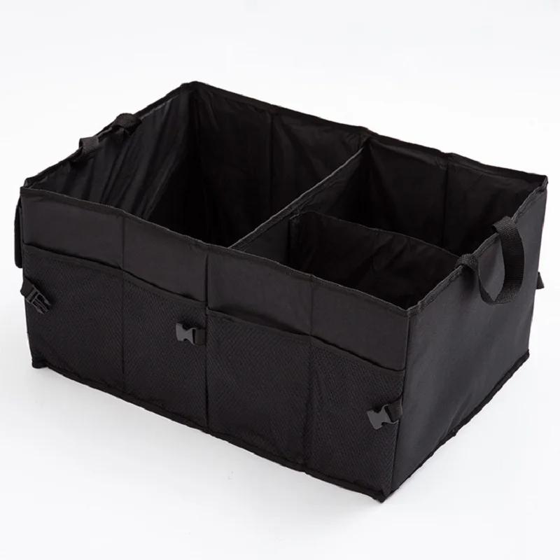 Collapsible Car Trunk Storage Box Large Capacity Multi Pockets Car Storage Container Super Durable Cargo Auto Storage Tool