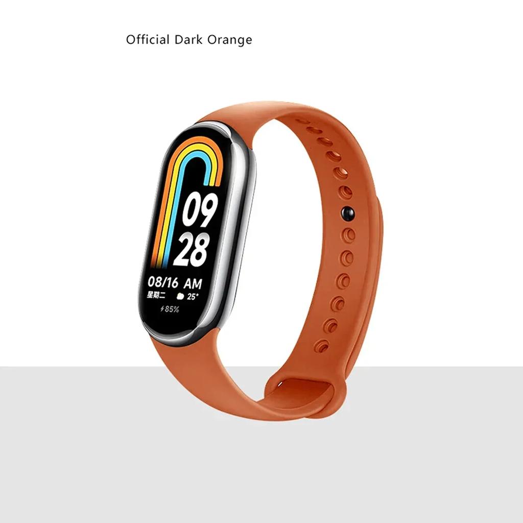 Silicone Strap for Xiaomi Mi Band 9 8 Strap NFC Sports Rubber Bracelet Wristband Pulseira Correa Smart for Mi Band 8/9 Accessory