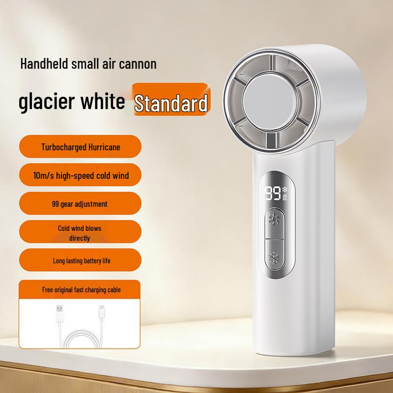 Turbo Cooling Mini Handheld Fan: Powerful, Portable Pocket Fan 55.5x40x109mm