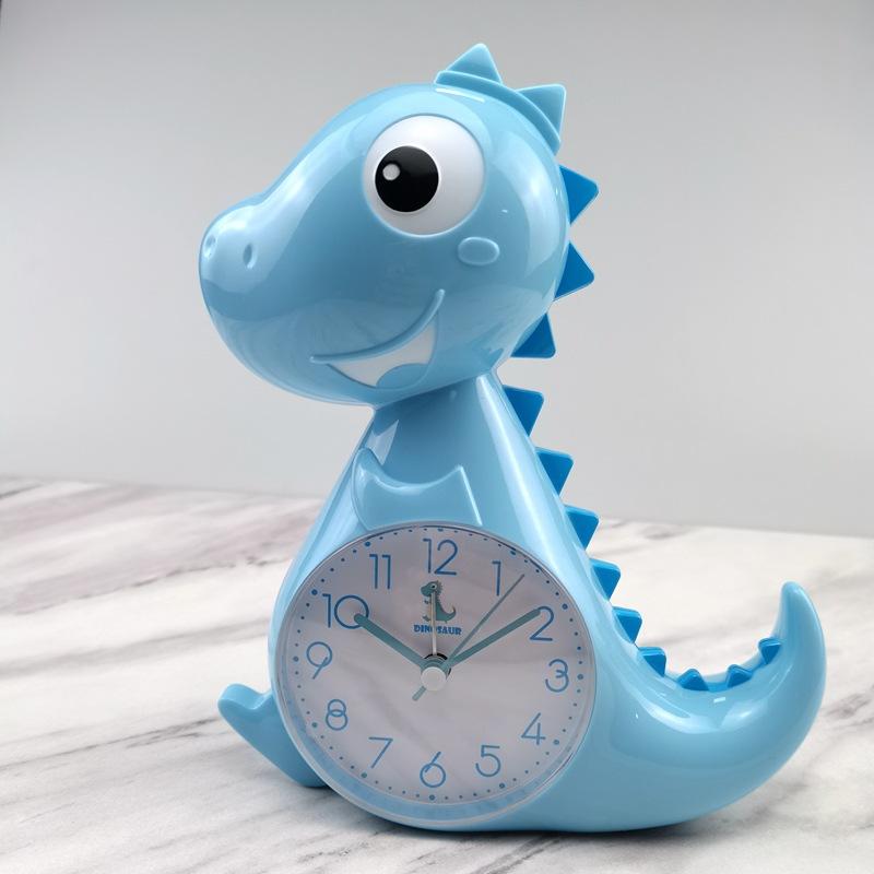 Cute alarm clock dinosaur shape children's clock bedside clock cartoon bedside clock lazy bug wake up elementary school student clock K11