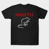 Men Black Print T-shirt Mouse Rat Parks And Rec Band Shirt No-Cut Transfer Paper Print Cotton Tshirt