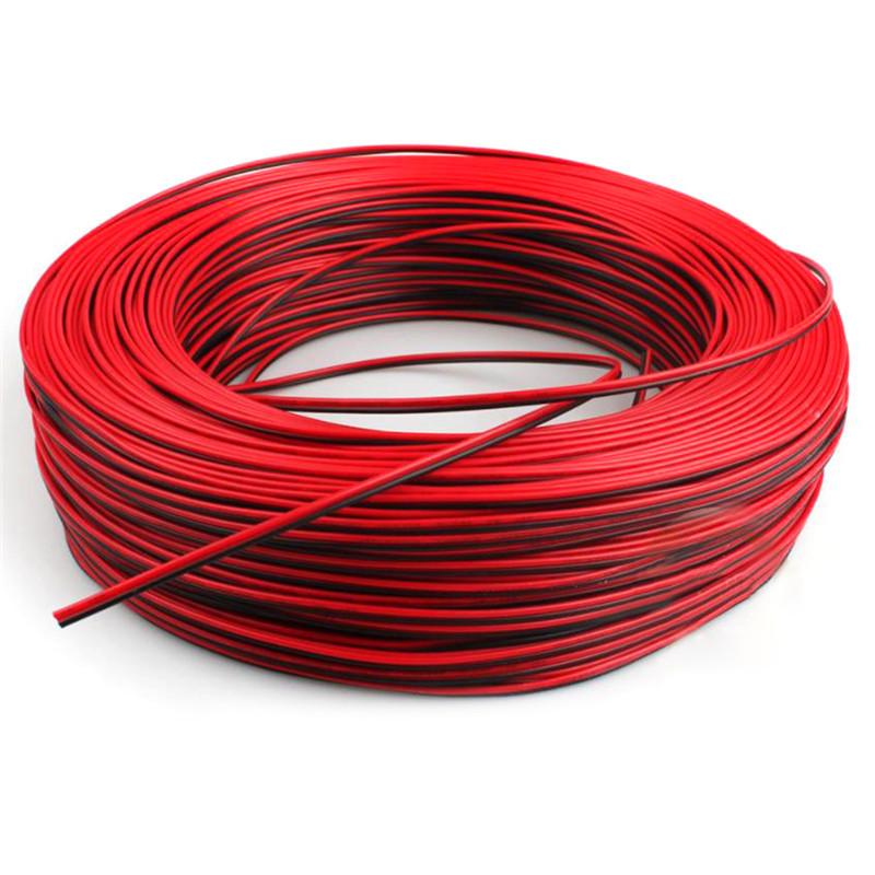 

1PC 2Pin 10m Cars Motorcycle Electric Wire Cable Red/Black Connector For Led Light 2Extension Cord Pure Copper Wire