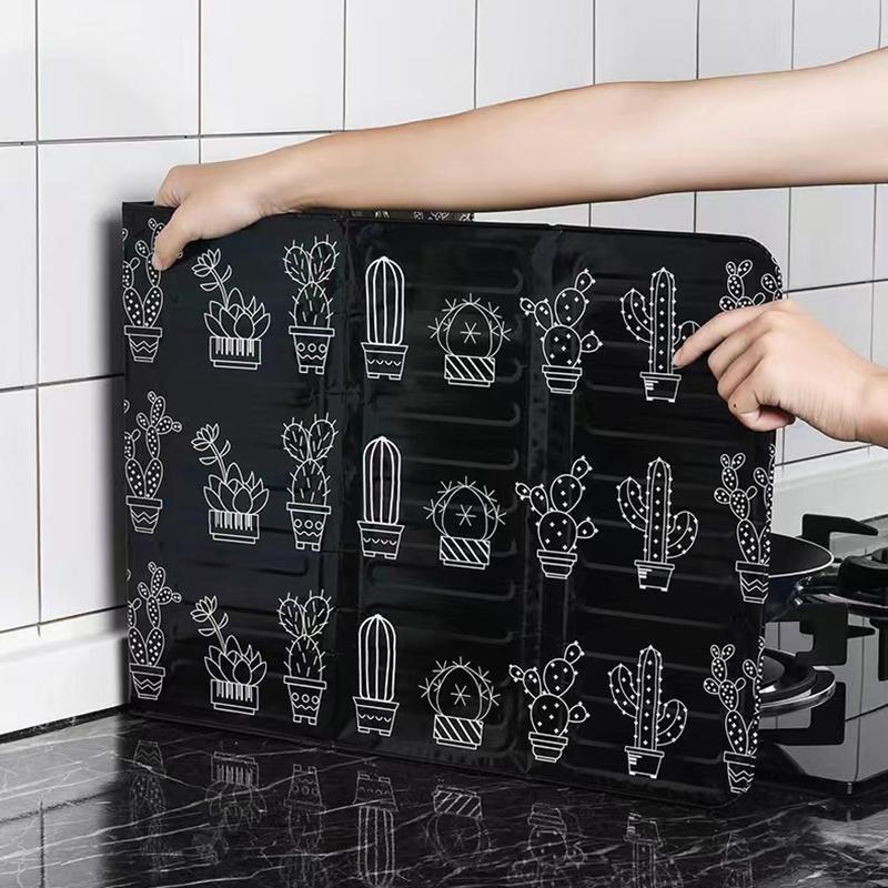 Faltbare Prallplatte für Küchengasherde aus Aluminium, tragbare Bratpfanne, Ölspritzschutz, Haushaltsküchenzubehör