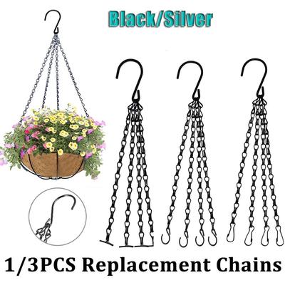 Basket Flower Pot Pendant Replacement Plant Hangers Replacement Chains 4 Strand Hanging Chain