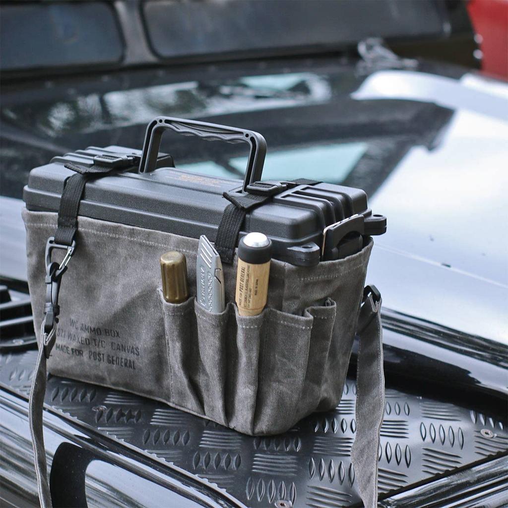 POST GENERAL Waxed Canvas Ammo Tool Box (Gray)