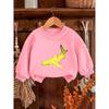 European sizes Adorable Banana Whale Print Design, Soft And Comfortable Thin Round-Neck Sweatshirt For Baby Girls Aged 0-3 Years.