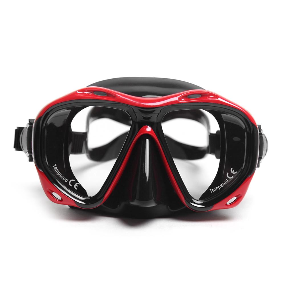 Men's Women's Anti-fog Diving Snorkeling Mask Two-window Scuba Diving Mask Swim Goggles Swimming Mas