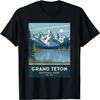 Grand Teton National Park Vintage Camping Hiking Men Women T-Shirt