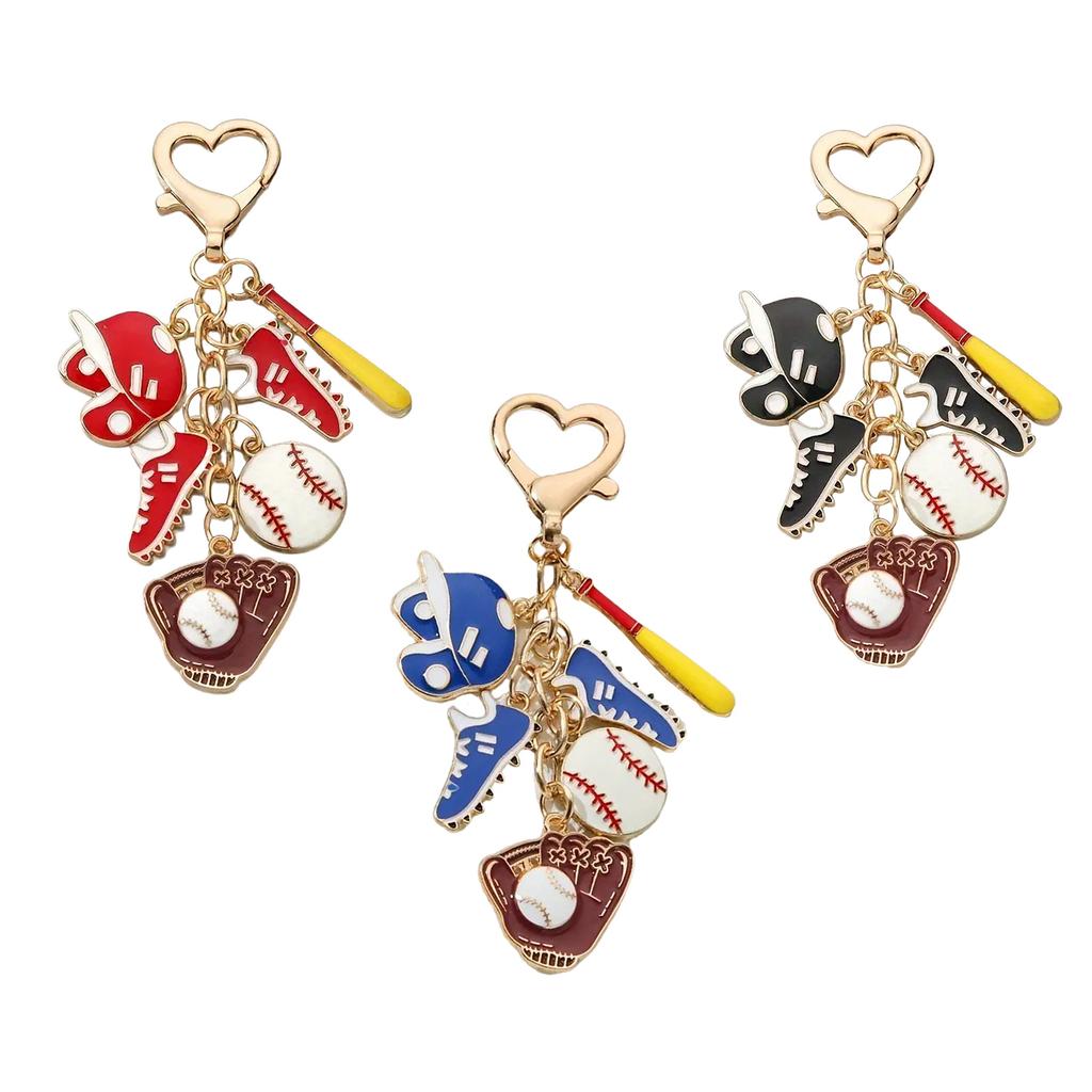 Lovely Sports Shape Keychain Novel Designs Decoration for Boys Girls Men Women for Wallets Backpacks and Gifts