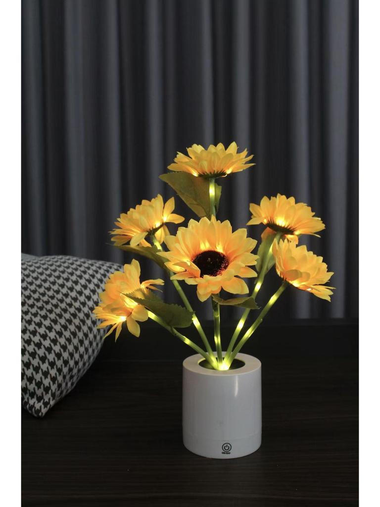 Creative Red Rose Table Lamp - Romantic Night Light for Festivals, Birthdays, Qixi, and Valentine's Day