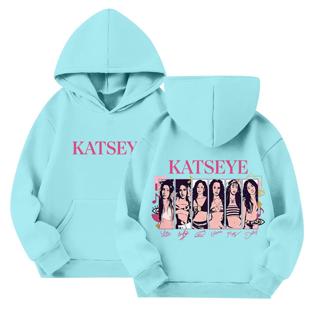 Kids Long Sleeve Pullover Hoodie with Pockets Loose Fit Letter Print Casual Sweatshirt