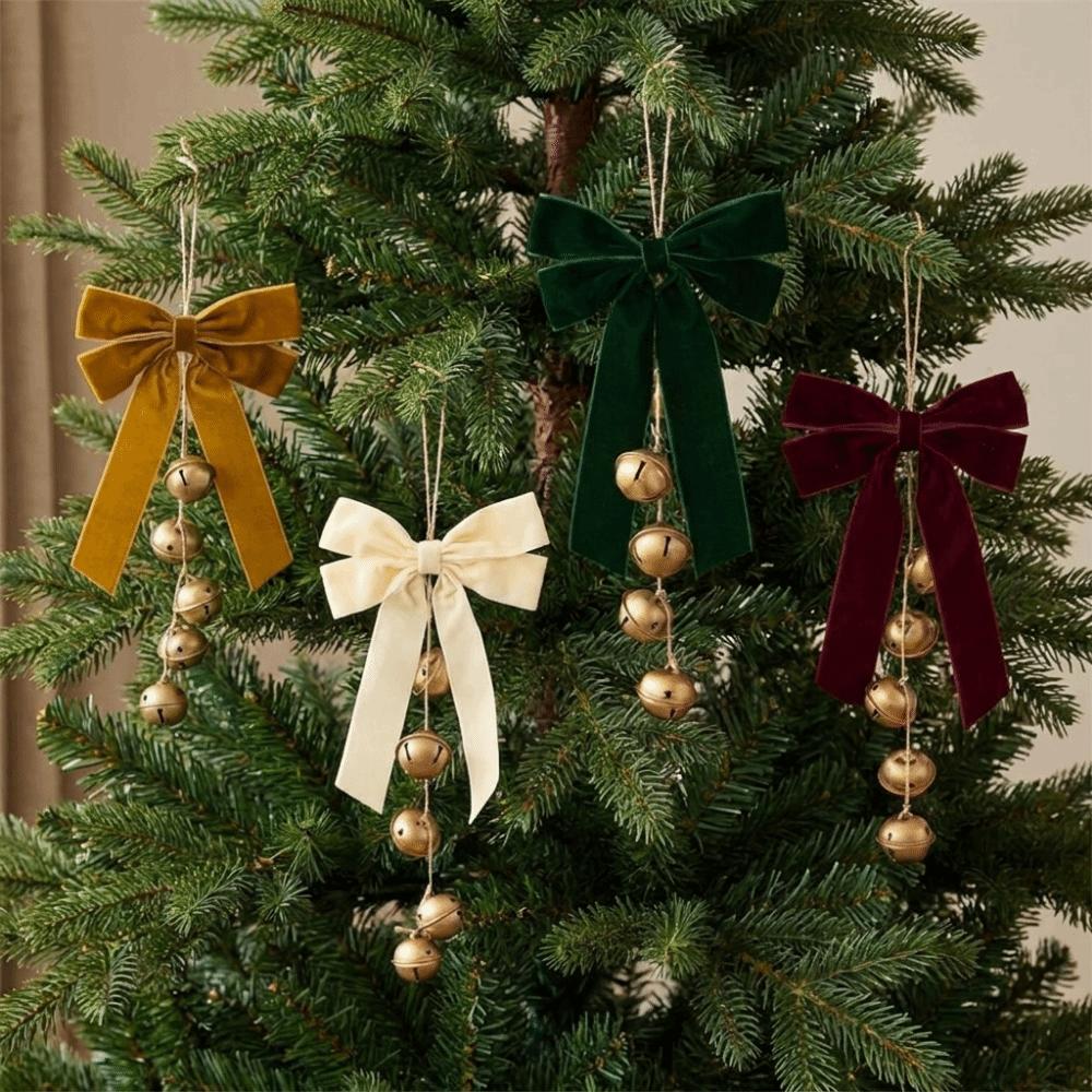 Multi‑Color Christmas Bell Pendant Christmas Tree Hanging Bells Holiday Window Decor