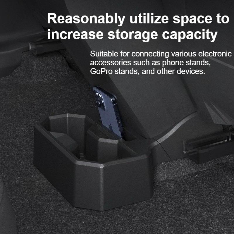 For 2025 2025 Chevrolet Trax Rear Multifunctional Water Cup Holder Storage Box Car Interior Accessories Organizer ABS