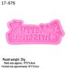 Multi-Language Merry Christmas Silicone Molds for Fondant, Cake, Chocolate & Clay