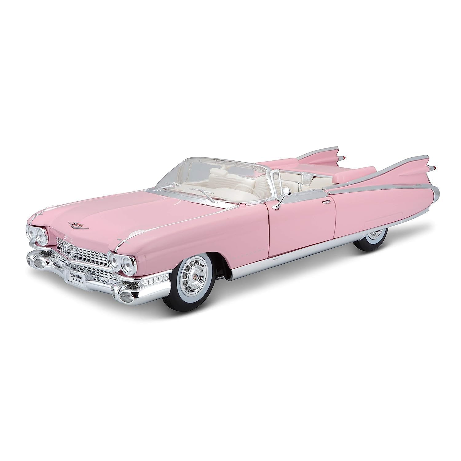

BAUER SPIELWAREN 1959 Cadillac Eldorado Biarritz Diecast Mini Car (1/18) рожевий