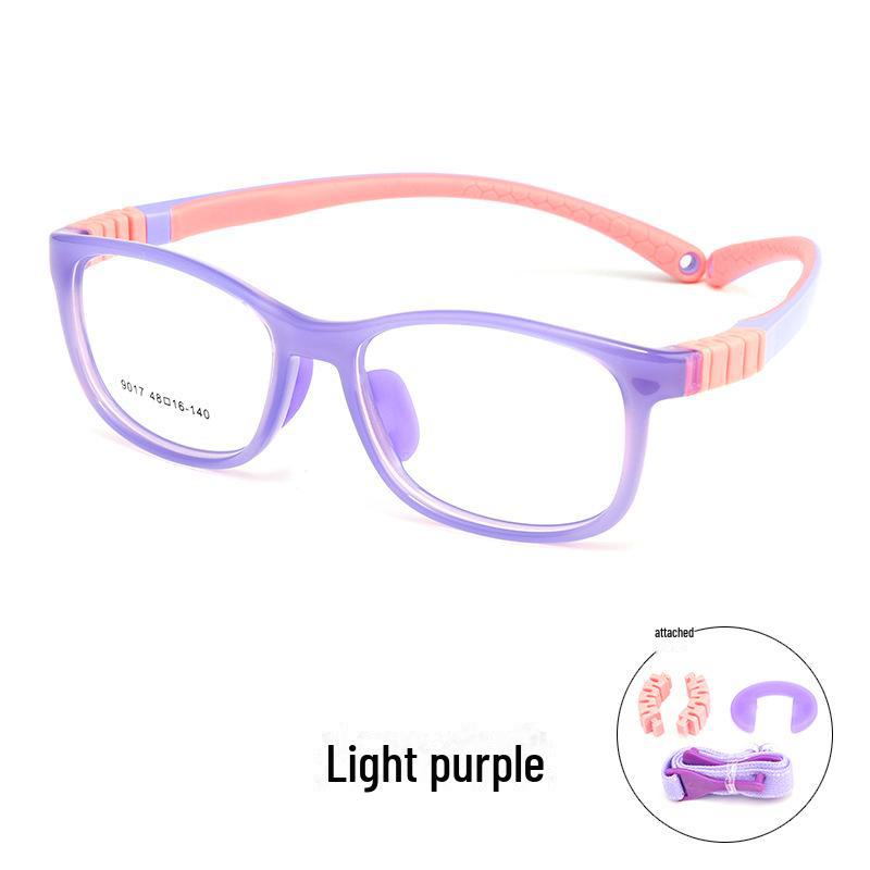 

Детская сверхлегкая силиконовая оправа для очков для близорукости 9017ET - материал TR, маленькая оправа для мальчиков и девочек