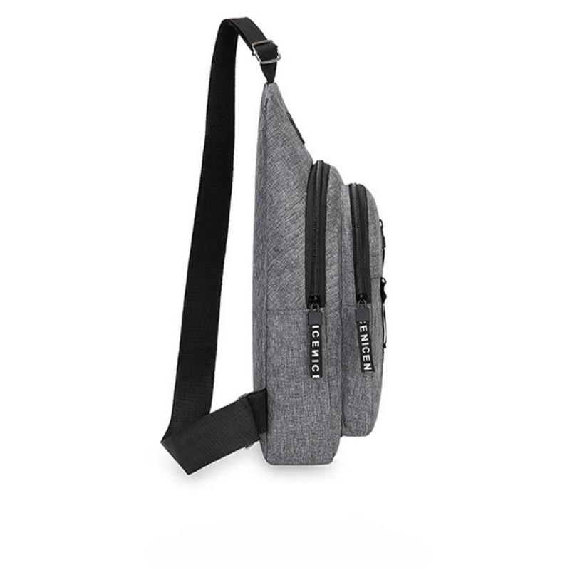1Pc Breast Bag Men's Backpack New Breast Bag Leisure Sports Travel Chest Bag Shoulder Messenger Bag Shoulder Bag Tide