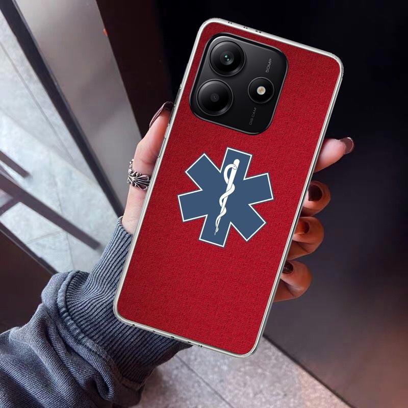 EMT EMS Medical Rescue Phone Case For Xiaomi Redmi Note 15 14 14S 13 12S 12 Pro Plus 11S 11 10S 10 4G Cover 11E 11T 5G Print Fun