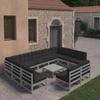 Day and Night - Day and Night 10-piece Garden Furniture Set with Gray Pine Wood Cushions