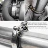 4 Inch V Band Clamp,Male Female 304 Stainless Steel Quick Release Flange Exhaust Clamp, V-Band For Pickup Truck Turbo Downpipe Exchange Exhaust