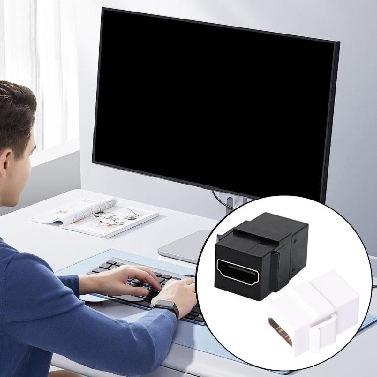 Coupler Keystones Jacks Female to Female Connectors for Wall Plate 4K Video Transmission