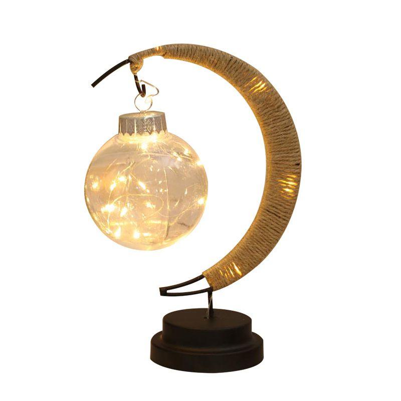 Moon Shape Led Eid Mubarak Ramadan Night Light Bedside Desk Lamp Gift Decoration