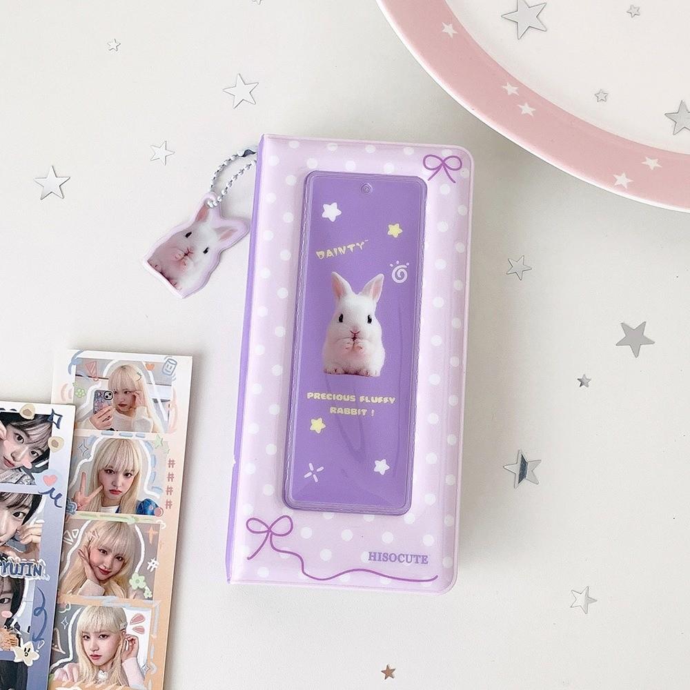 Polka Dot Bow Instant Camera Photo Album 4 Grids Kpop Photo Card Cover New Card Album