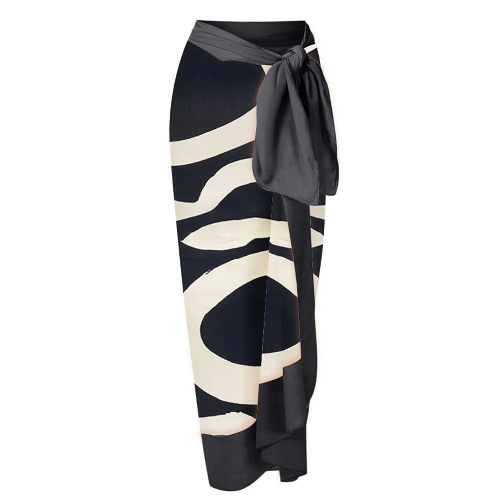 

Купальник бикини на одно плечо с высокой талией, с цветными блоками XL