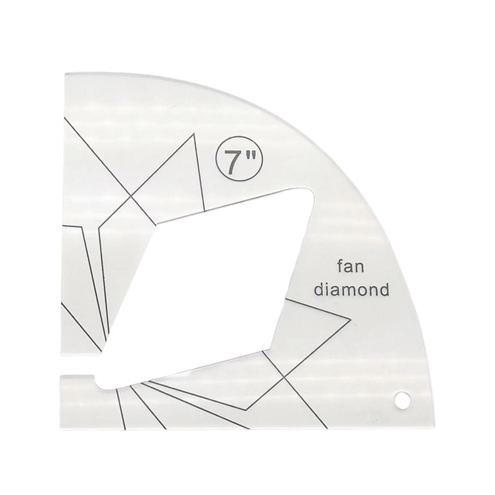 

Акриловый шаблон для квилтинга Практичная линейка для свободного движения для домашней швейной машины Линейка DIY Craft One Size