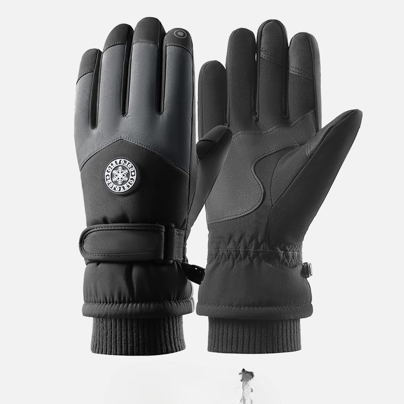Winter Skiing Gloves for Men and Women Water Resistant  Windproof Warm  Thickened  Anti Slip Touch Screen  Cycling and Driving Gloves