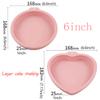 Layer Bakeware Molds Heart Round Silicone Cake Pan Cake Mold Round Heart Dessert Cutting Cakes Mould Muffin Baking Tools