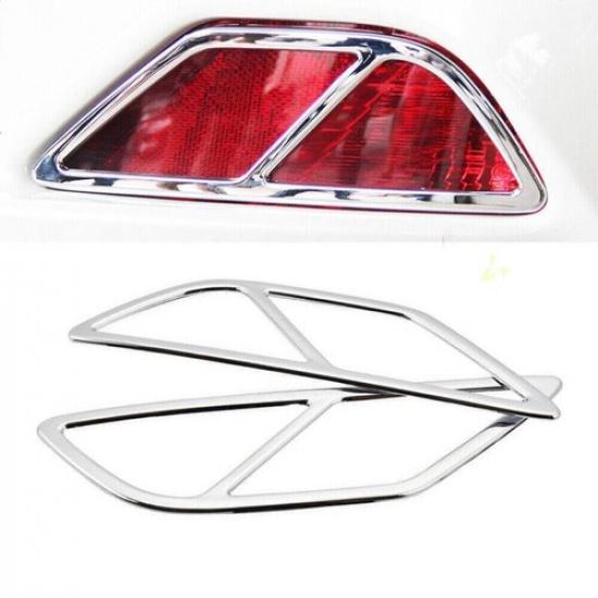 For Toyota RAV4 2016-2018 Chrome Silver ABS Rear Fog light Decor Frame Trim