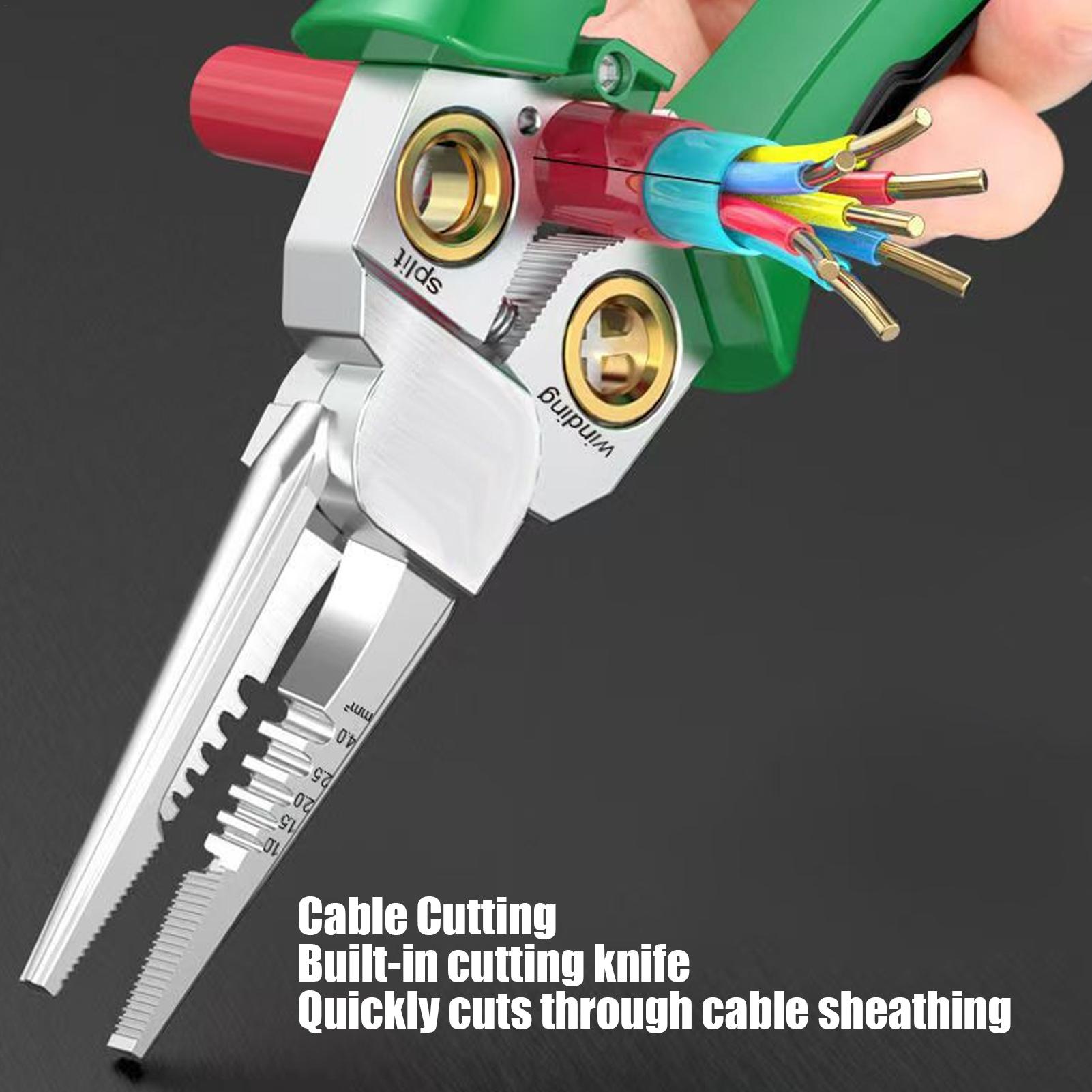 

Wire Stripper Tool 8 In 1 Wire Stripping Cable Cutter Multi-Function Repair Tool For Circuit Car Garage Workshop Appliance China Mainland