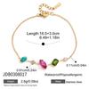 Natural Stone Zircon Crystal Pendant Necklace For Women  Gold Pvd Plated Stainless Steel Necklace Fashion Jewelry Gift