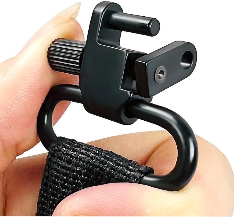 QD Sling Swivel Strap Buckles Kit Tactical Rifle Sling Swivels Mount Adapter Detachable Sling Mount Ring for Outdoor