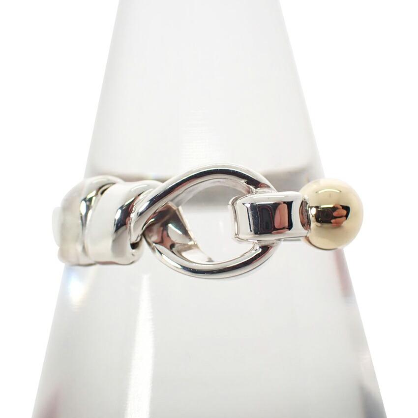 

TIFFANY 925/750 Hook & Eye Ring/Size 11.5/g529-83