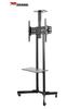 Movable Vertical TV Floor Stand for 55-75 Inch Screens