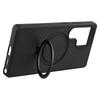 For Samsung Galaxy S25 Ultra Magnetic Case Kickstand TPU + PC Phone Cover Carbon Fiber Texture