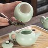 Travel ceramic Kung Fu tea set, tea tray, a full set of portable storage bags, practical business gifts for customers