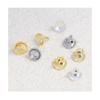 18k Gold-Plated Double-Hole End Cap for DIY Jewelry Making