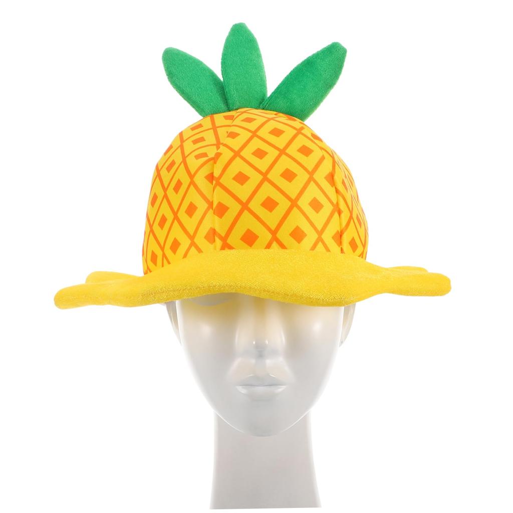 Healeved Pineapple Hat, Kids' Fruit Headgear, Lightweight 59g, Pretend Play, Party Hat, Children's Costume Accessory, 13.78 X 12.80 X 12.60 Inches