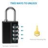 1Pcs New with Key Combination Padlock Zinc Alloy Dormitory Cabinet Backpack Zipper Lock 4 Digits Password Lock