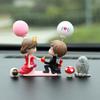 Car Ornament Model Auto Interior Decoration Perfume Clip Ornaments Balloon Kiss Anime Couples Dashboard Figurine Accessories