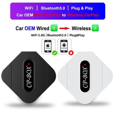 Carplay Wireless Adapter for OEM Wired To Wireless Carplay Multimedia Smart Connect Accessories AI Box USB Plug and Play For Only iPhone